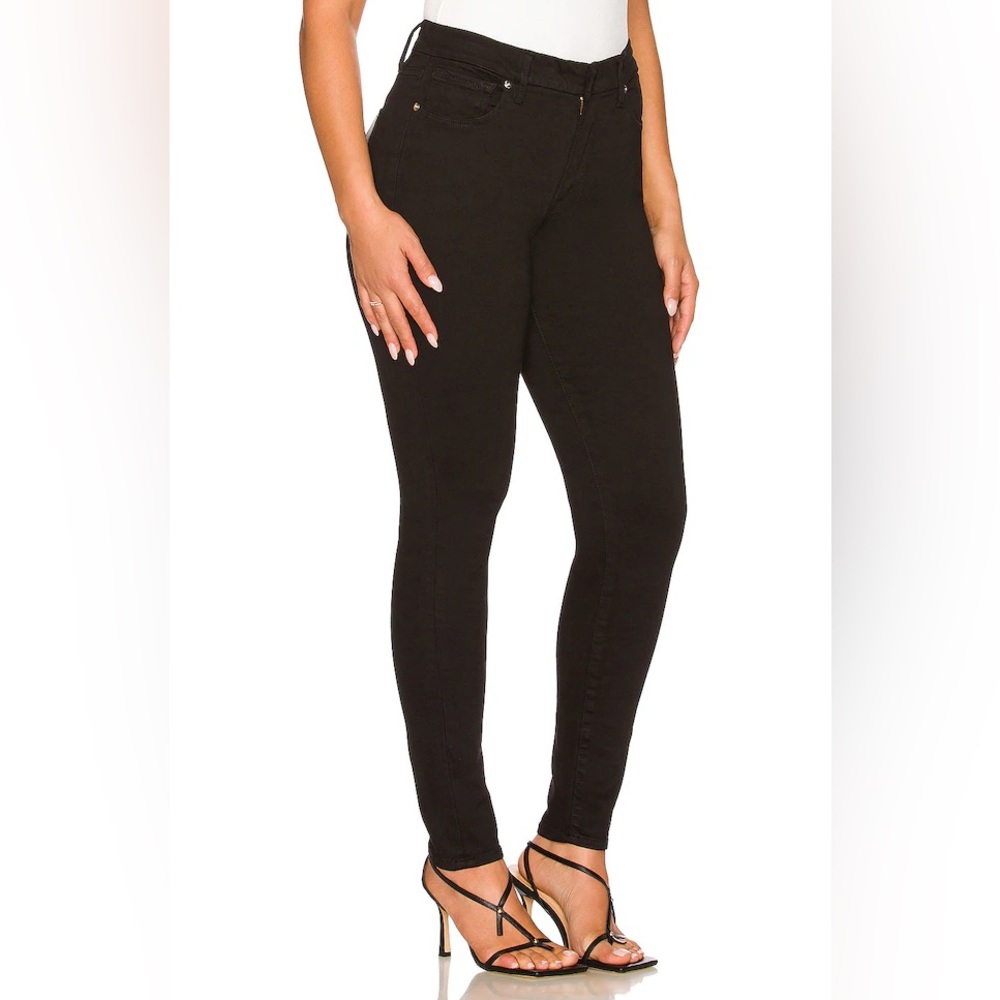 Good American Good Legs High Rise Skinny Jeans Black Size 16